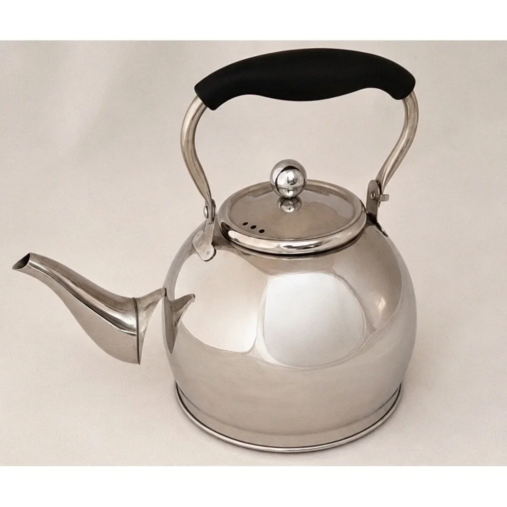 Epicure‎ Stainless Steel Whistling Tea Kettle Induction Compatible 2 Qt